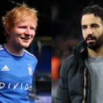 Ed Sheeran Minta Maaf Setelah Tak Sengaja Ganggu Wawancara Ruben Amorim